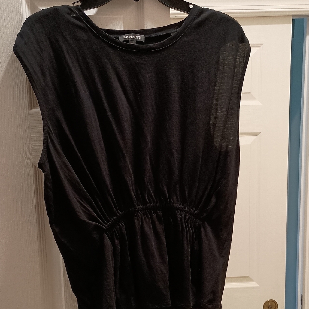 Express Women's Black Muscle Tee